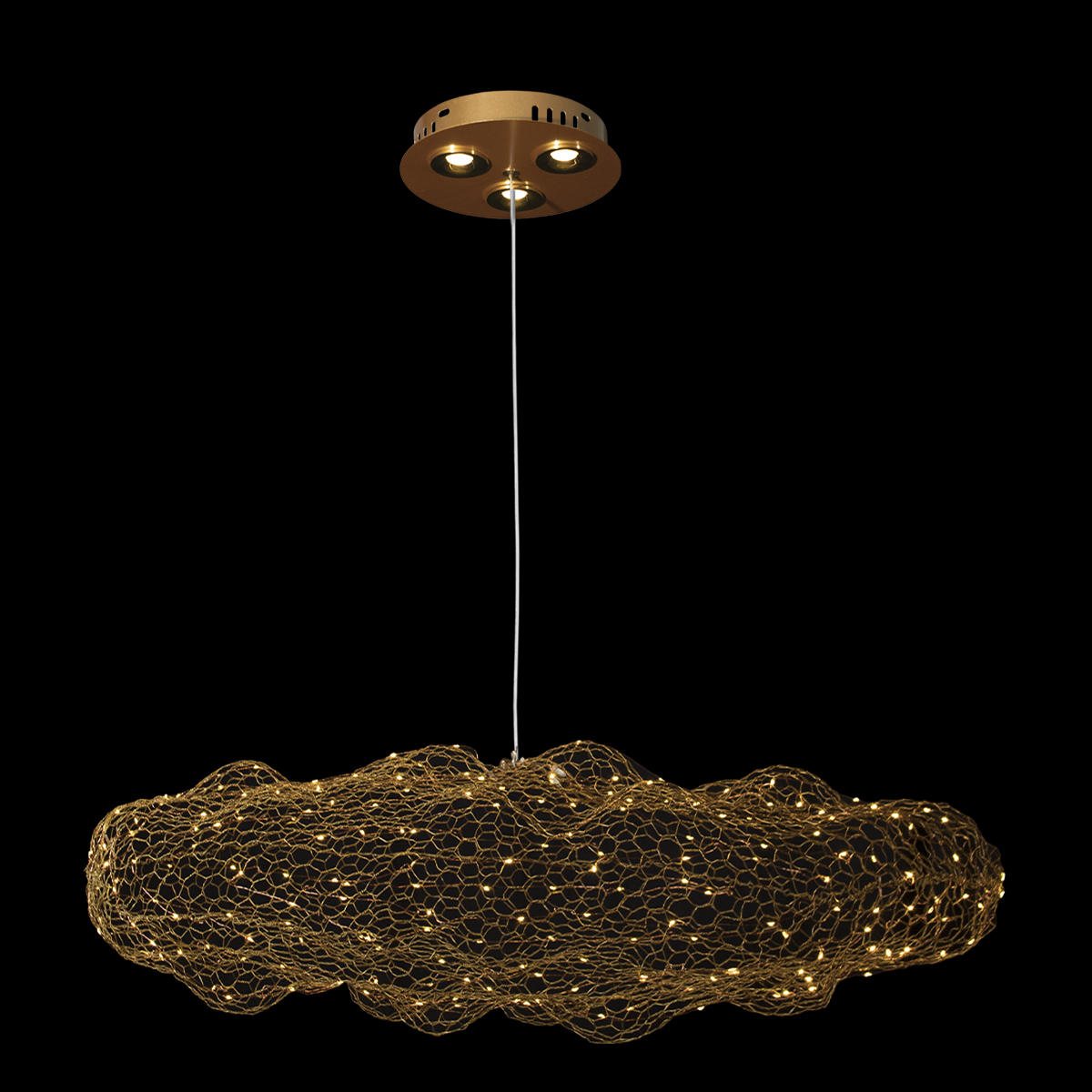 Светильник 70 см, 33W, 3000K, Loft It Cloud 10247/700 Gold, золото