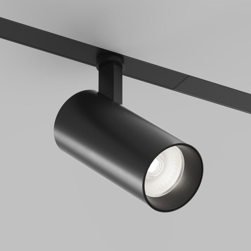 Трековый однофазный светильник 6 см, 20W, 4000K, Denkirs Simple Spot DK8220-BK, черный