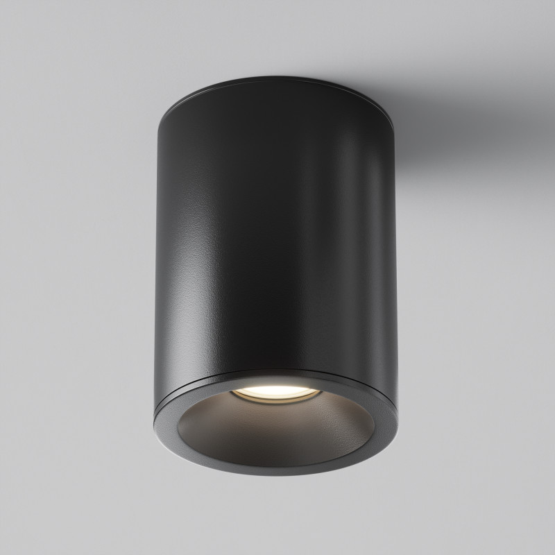 Светильник 9*9 см, GU10 7W, Maytoni Antares C029CL-01B, черный, IP65