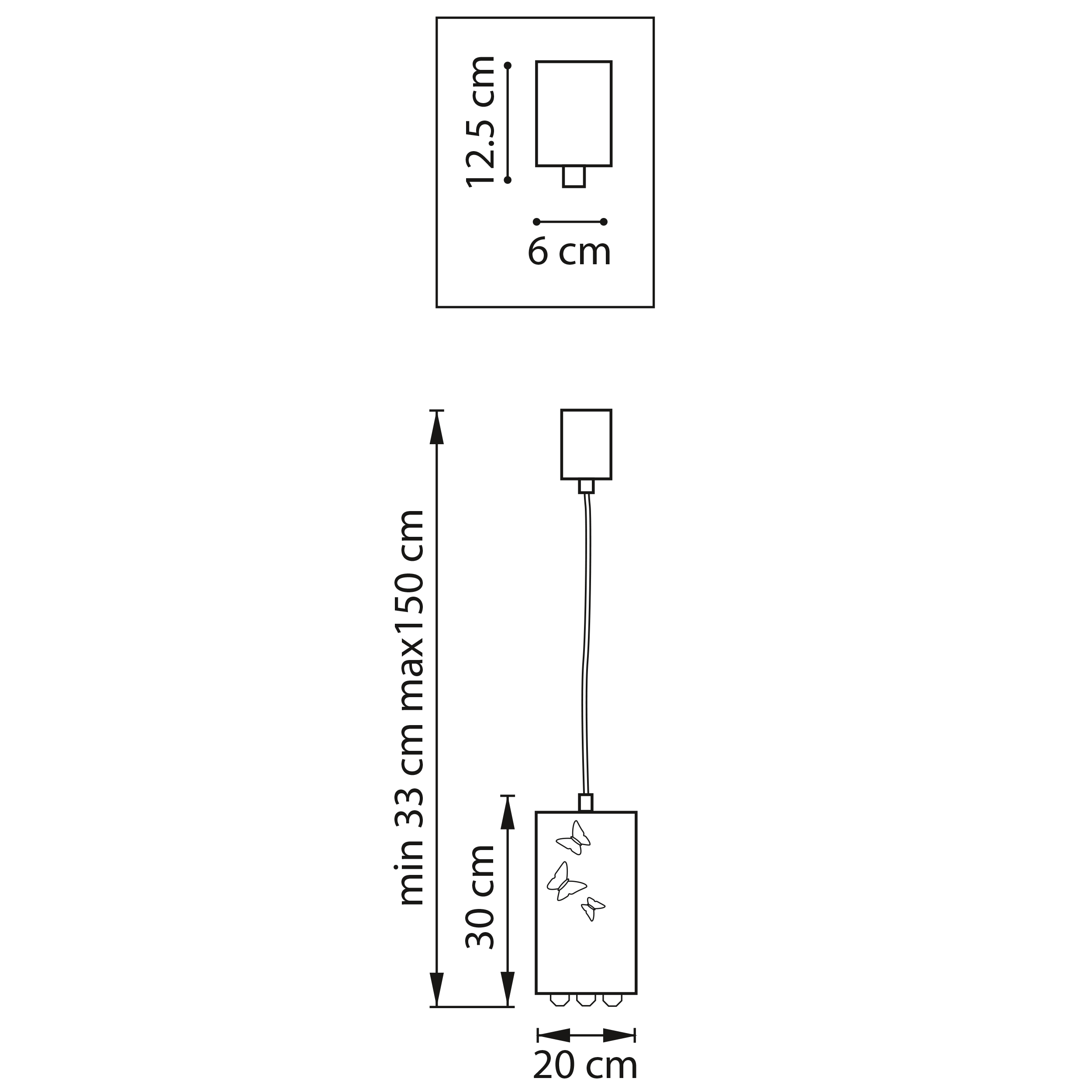 Подвес 20*33/150 см, 10W 3000K Lightstar Faraone 701101 Бронза