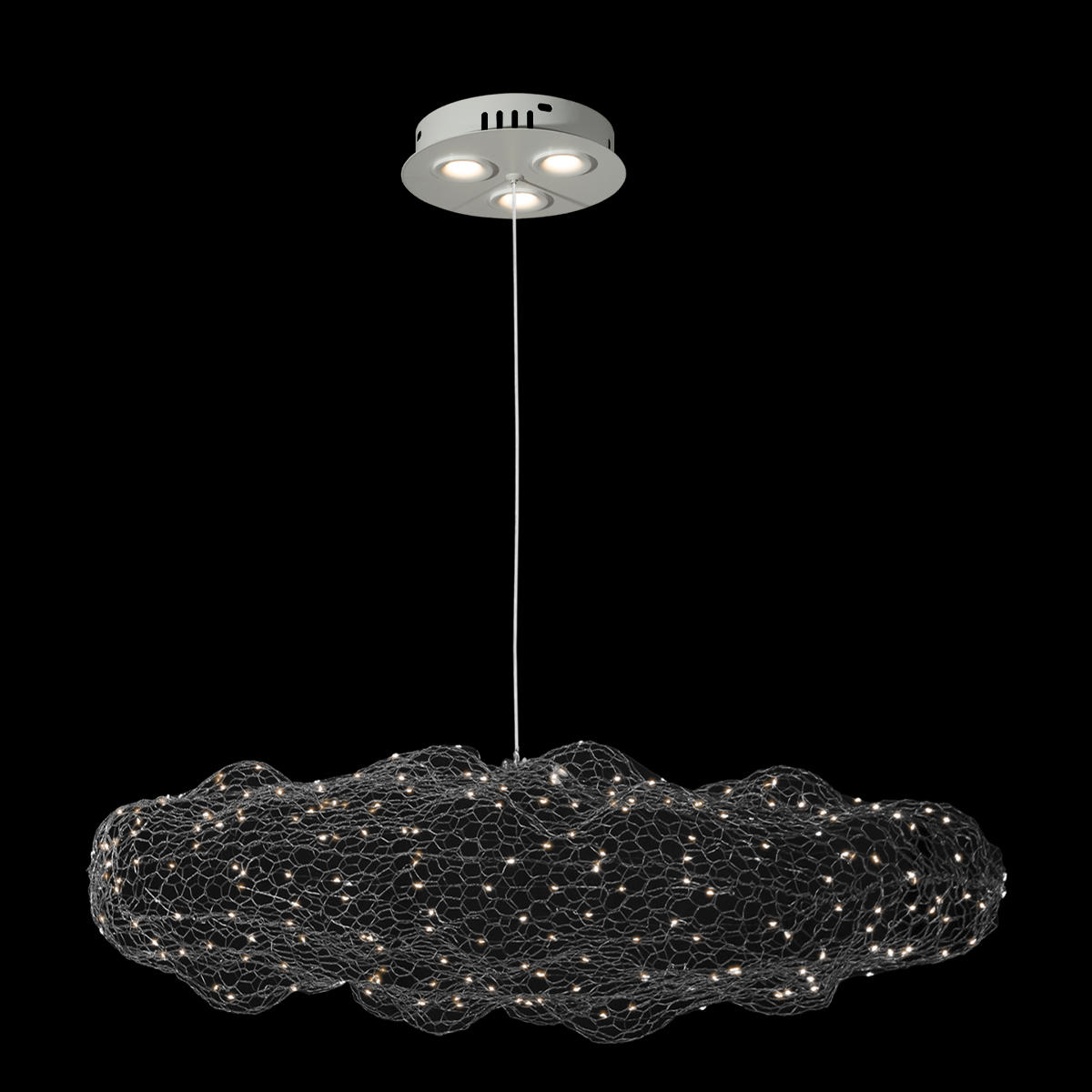 Подвесной светильник 70*38 см, LED 3000K LOFT IT Cloud 10247/700 Silver серебро