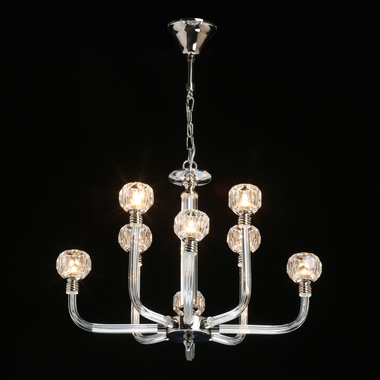 Люстра 59*145,5 см, 8*G9 никель MW-Light Элла 483015308