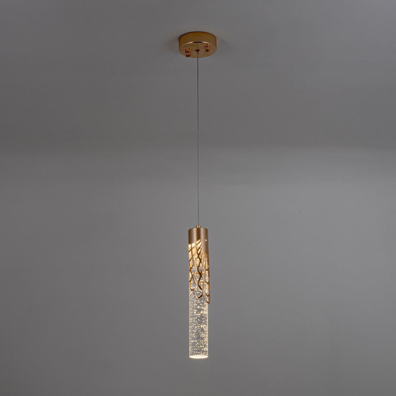 Подвесной светильник 10*10*112 см, LED 5W, 4000K, Золото MODELUX ML.88965.1 GD