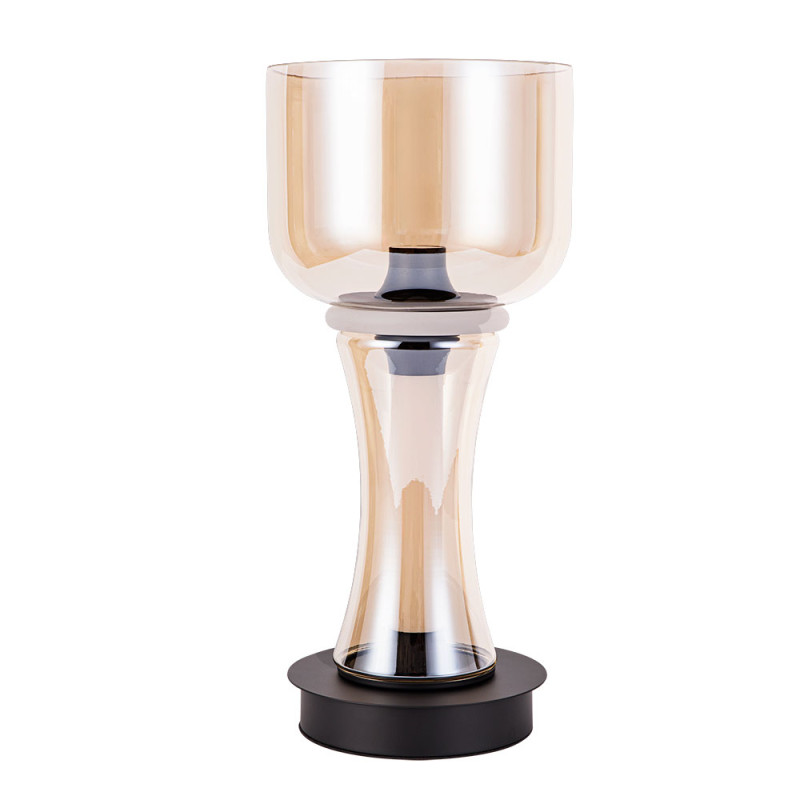 Настольная лампа 50 см, 16W, 3000K, Divinare Volturn 1243/17 TL-15, черный