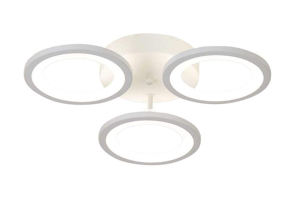 Люстра L480 x W480 x H85, мм, 72W 2700-6400K, WHITE (Белый) Rilon 2062/3 WHITE