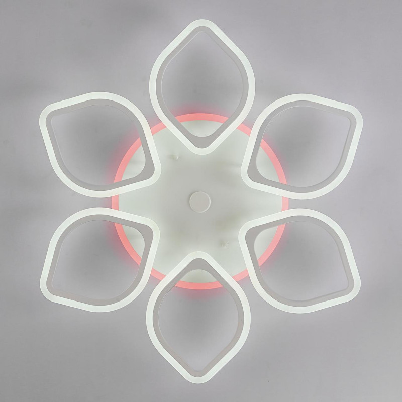 Люстра потолочная Citilux Ромби Смарт CL236A160E, 80W LED, 3000-5500K, диаметр 84 см, белый