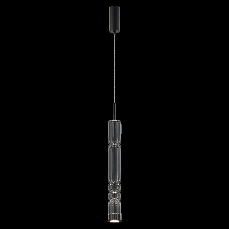 Подвесной светильник 8*8*384 см, LED, 12W, 3000К, Maytoni Ordo MOD272PL-L12B3K черный