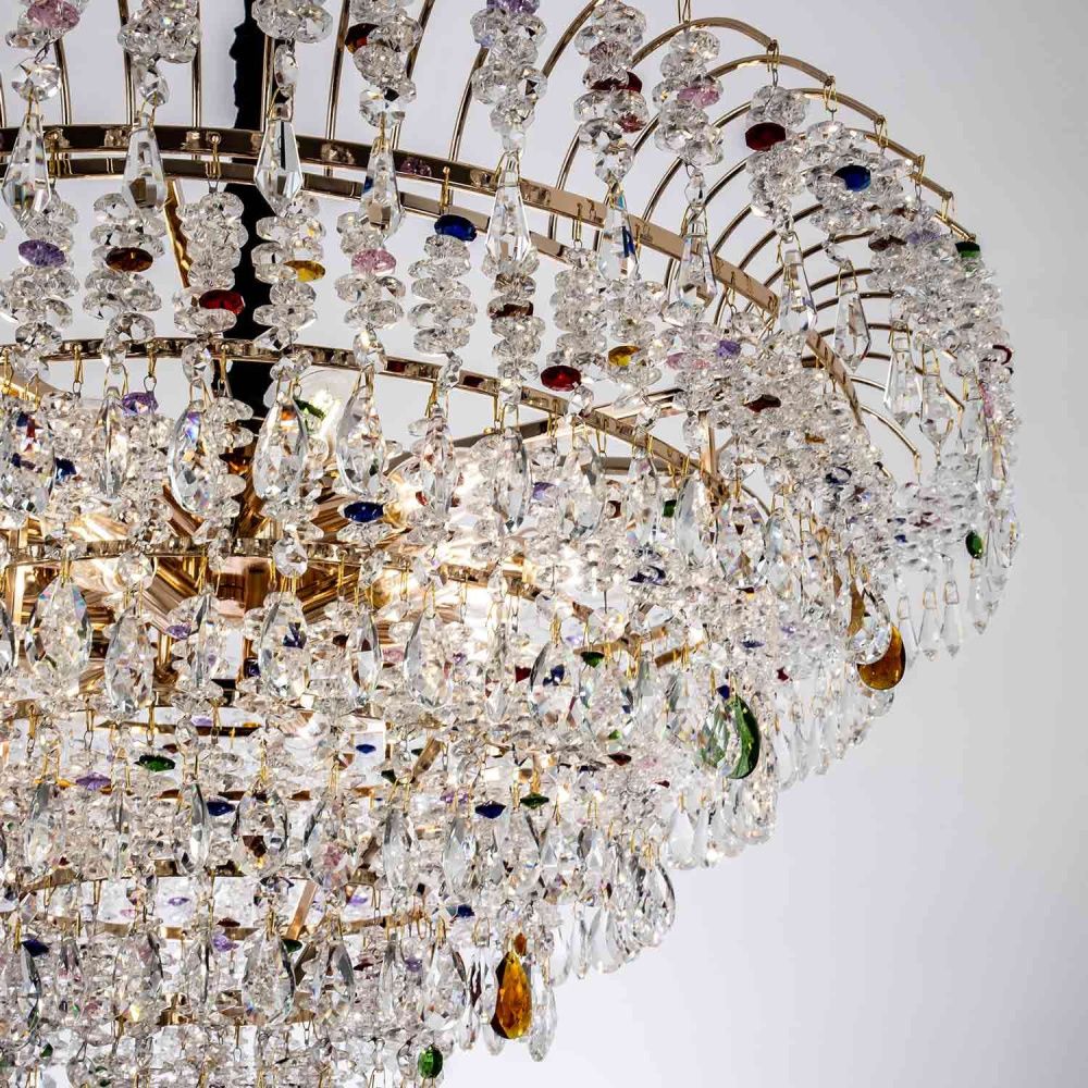 Подвесная люстра 80*80*120 см, Е14 18x40ВтW, Золото MODELUX ML.850.18