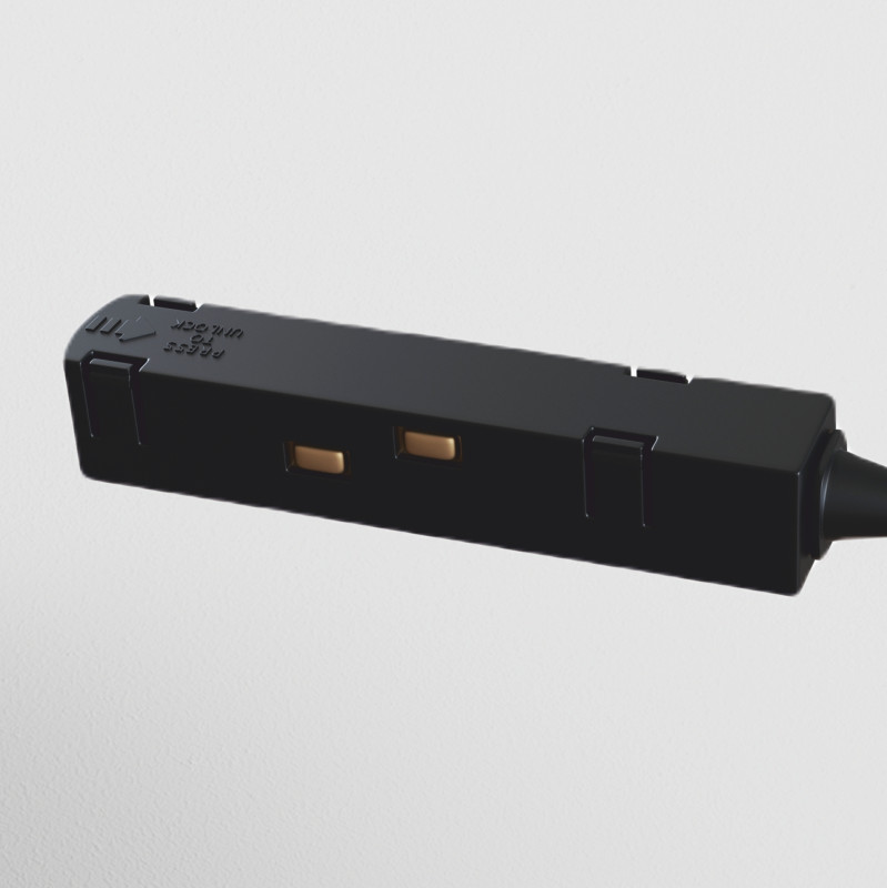 Коннектор питания угловой Maytoni Technical Magnetic track system S35 TRA004CPC-22B черныйIP 20