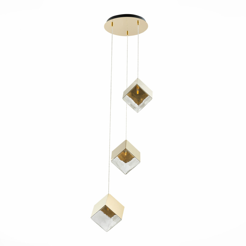 Светильник подвесной 46 см, ST LUCE RIELLO SL1182.203.03 Золотистый