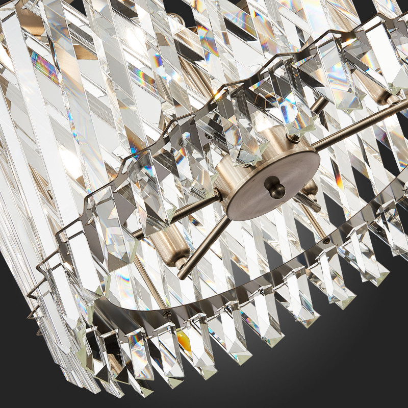 Люстра подвесная 50 см, ST LUCE FABIO SL1170.103.06 Никель