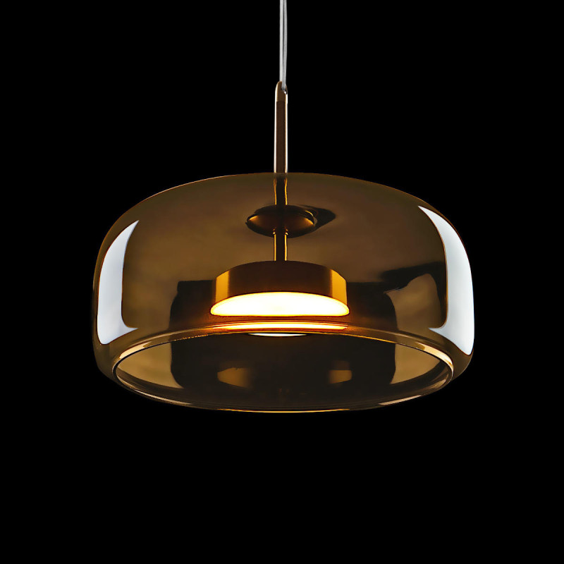 Светильник подвесной LOFT IT LED Dauphin 10040B, 12W LED, 3000K, диаметр 30 см, золото