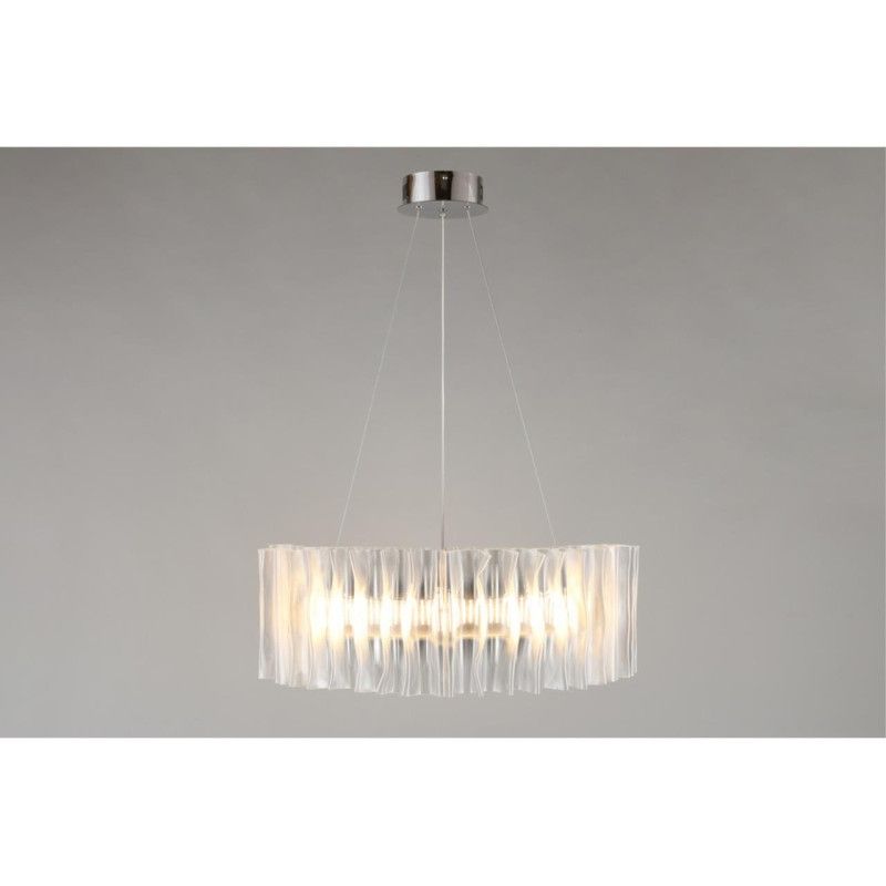 Подвесная люстра 60*60-200 см, 1*LED, 60W, 3000K, Aployt Milena APL.654.03.60, серый