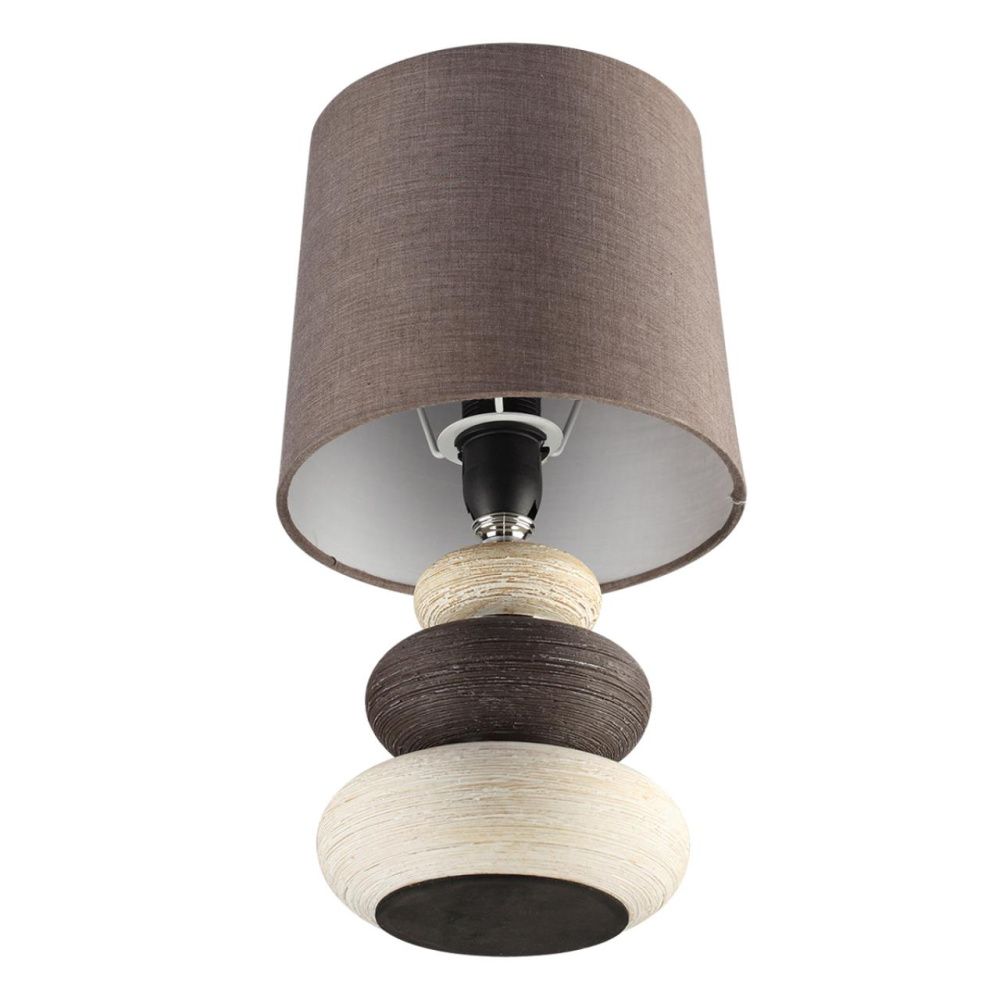 Настольная лампа 25 см, 1*E14*40W, Lumion Latza 8126/1T, коричневый; бежевый; белый
