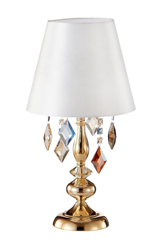 Настольная лампа 25 см, Crystal Lux MERCEDES LG1 GOLD/COLOR Золото