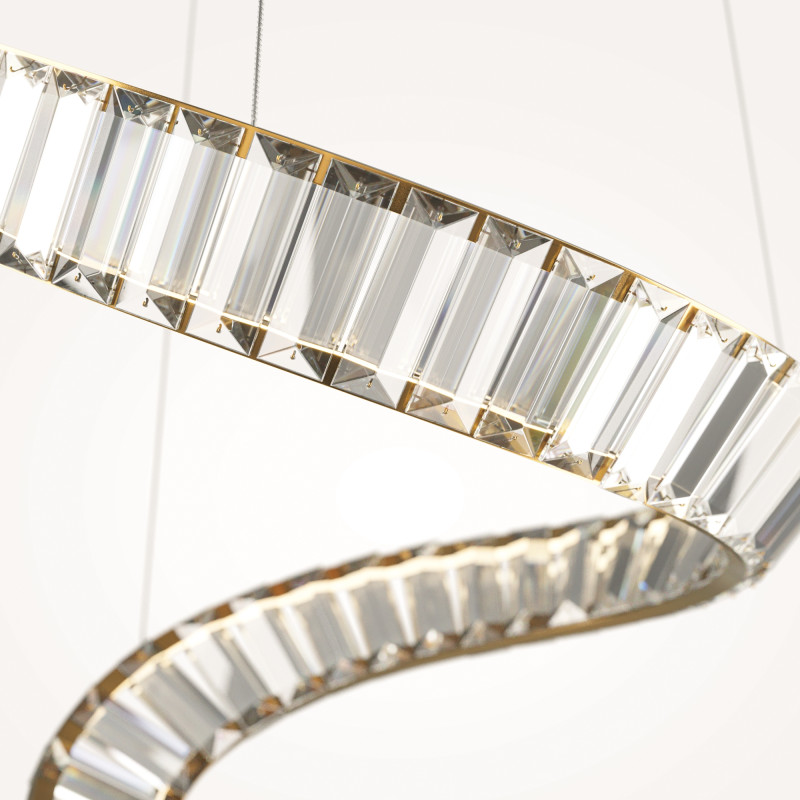 Подвесной светильник 45*45*374 см, LED, 48W, 3000К, Maytoni Krone P097PL-L48BS3K латунный