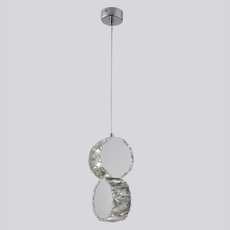 Светильник подвесной 11 см, Crystal Lux BESO SP2, хром