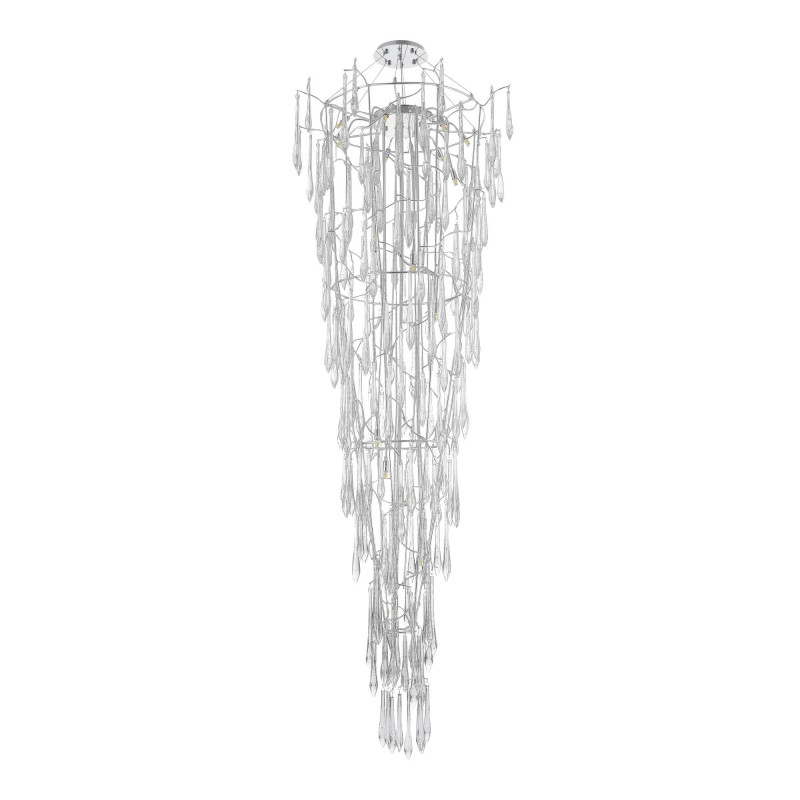 Светильник подвесной 90*230/380 см, 25*G9*5W 4000K ST LUCE Teardrops SL1660.103.25 хром
