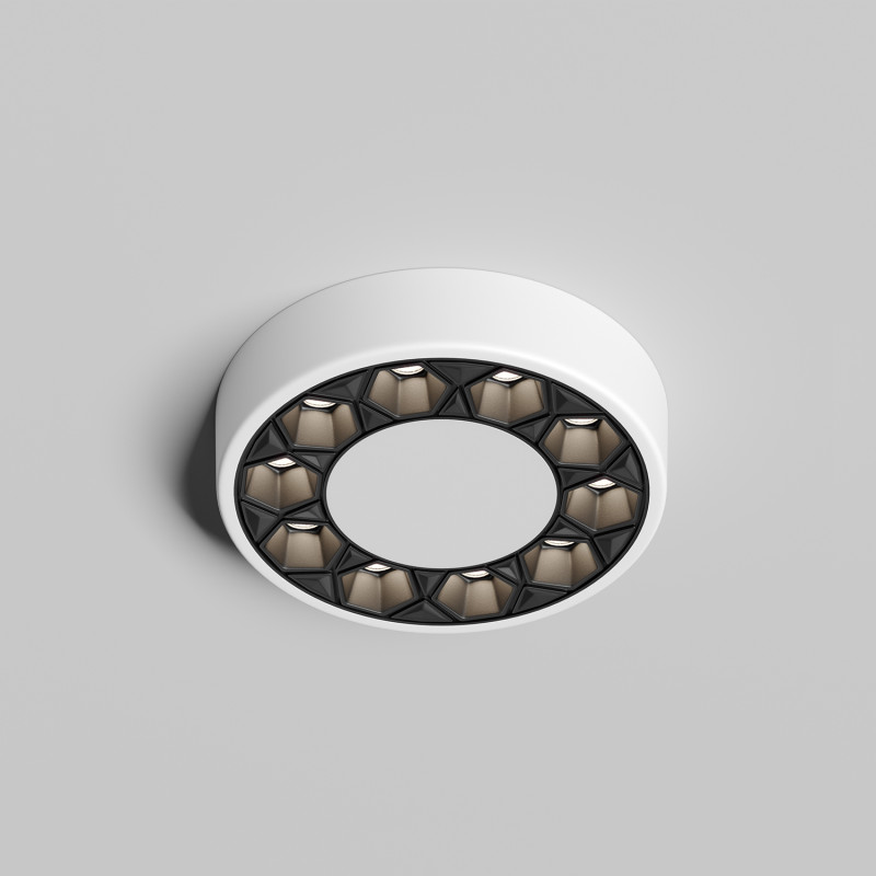 Встраиваемый светильник 9/5.5 см, LED*10W, 4000K, IP20, 720Lm Denkirs Dual DK2440-WB, белый