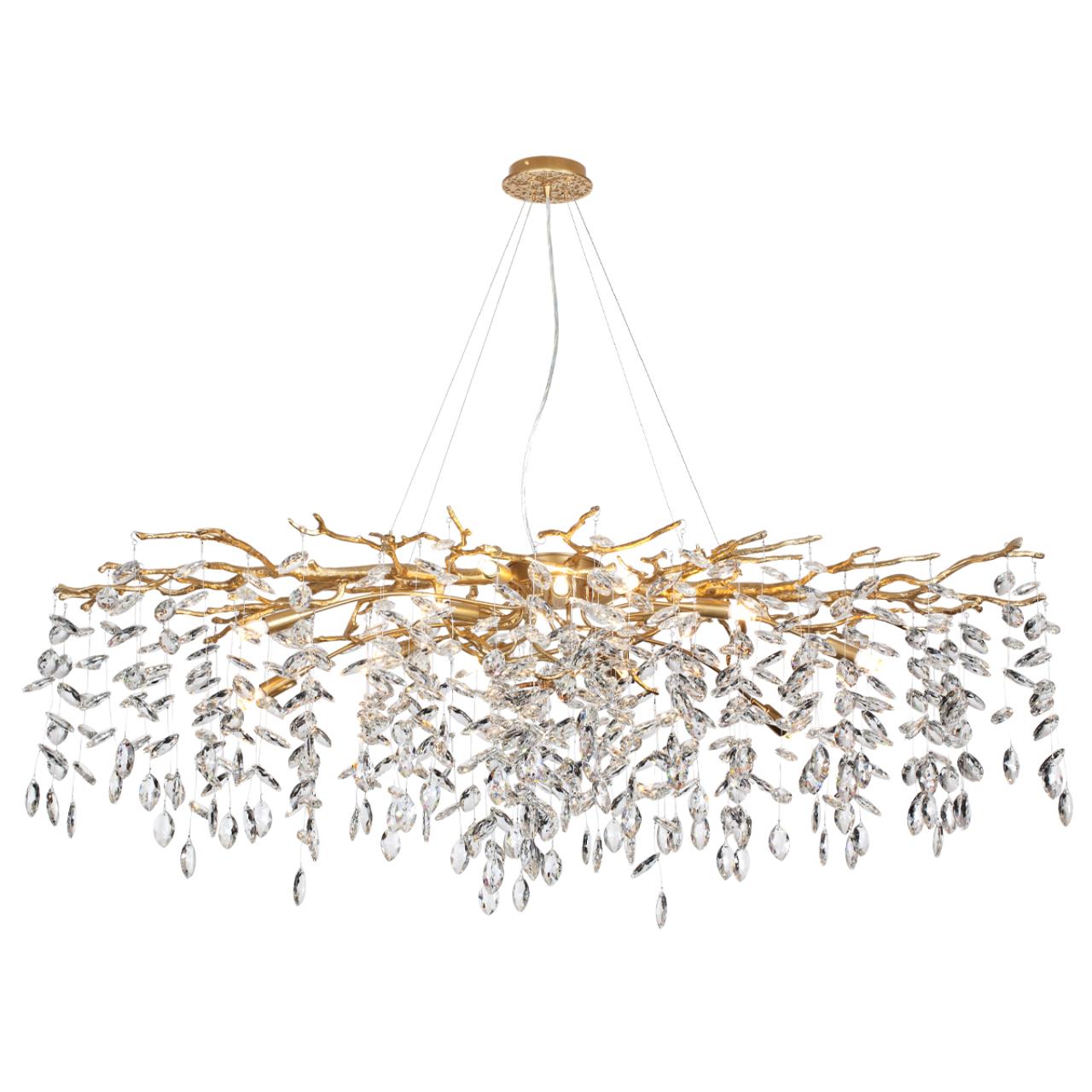 Люстра 120*45*150 см, 14 G9*40W, Odeon Light Delica, античная бронза 4969/14