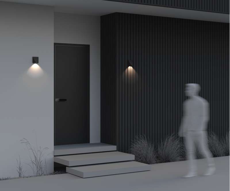 Уличный настенный светодиодный светильник Maytoni Beekman O577WL-L5B черный