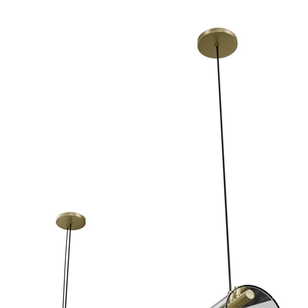 Светильник подвесной 100*19-150 см, 1*LED*32W, 3000-6000K, Lightera Luara LE102L-100G WIFI, золотой