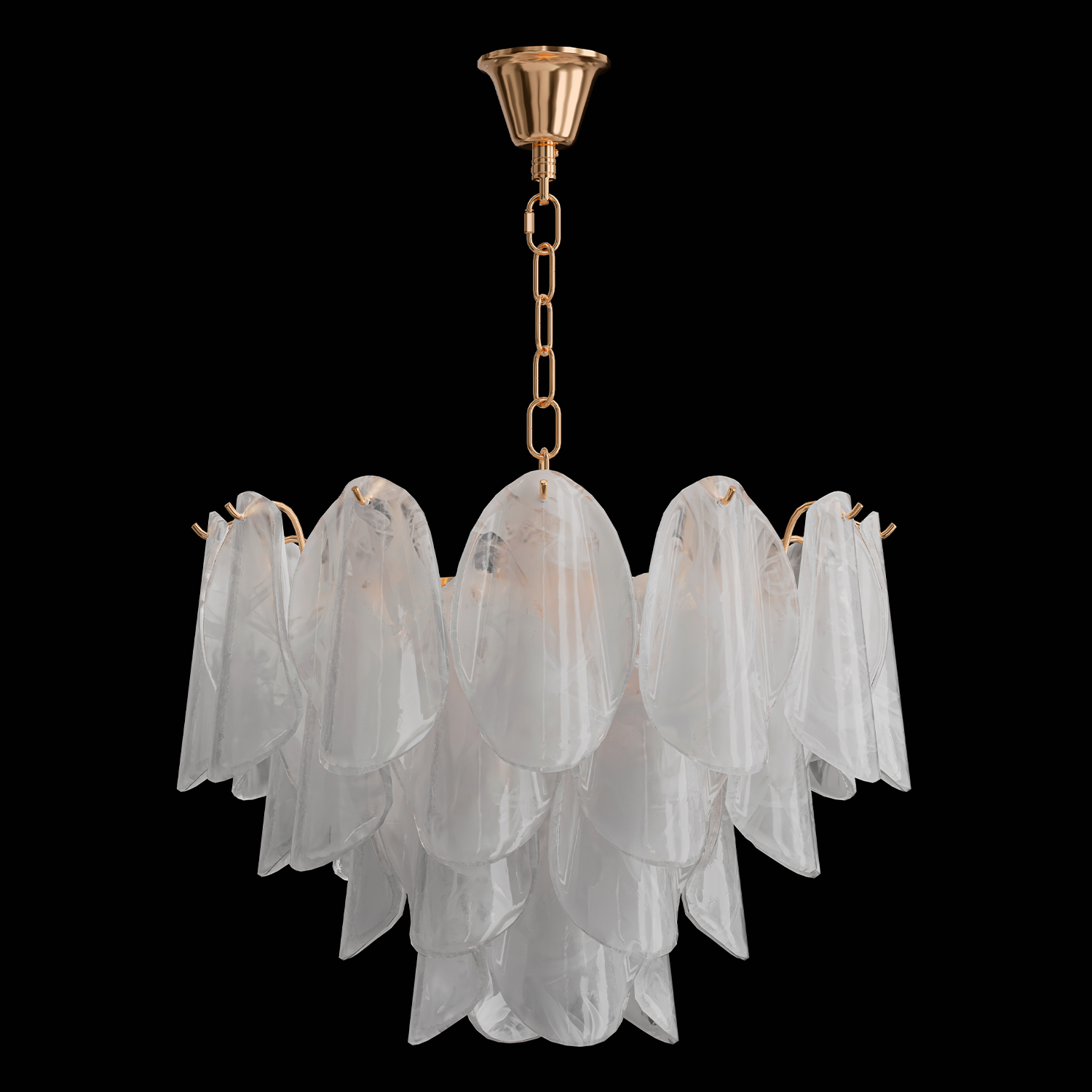 Люстра Crystal Lux EMILIA SP6 GOLD, золото, диаметр 53 см