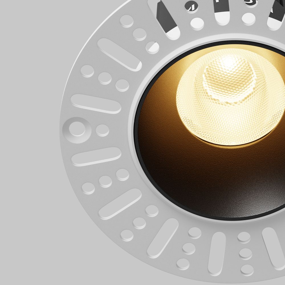 Встраиваемый светильник  DL119-10W-2.7K-TRS-B **-8,2 см, *LED*10W, K, Maytoni technical Dip DL119-10W-2.7K-TRS-B, Черный
