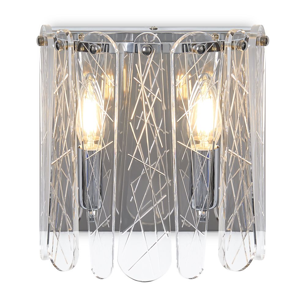Бра 13,3*21,5-23 см, 2*E14*60W Freya Surface FR2048WL-02CH, Хром