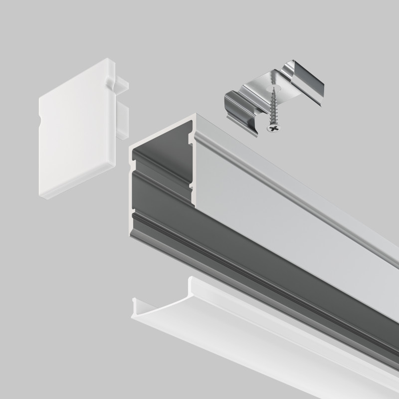 Алюминиевый профиль 2000*20*20 мм для светодиодной ленты Maytoni Led strip ALM-2020-S-2M
