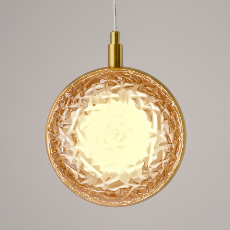 Подвесной светильник 14*13*318 см, LED, 3000К, Maytoni Mind MOD299PL-L10BS3K латунный