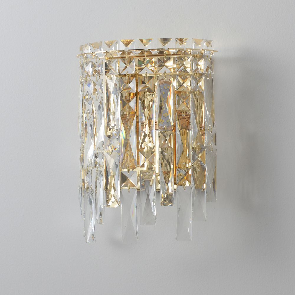 Бра 22**29- см, 2*E14*40W, Crystal Lux Abril ABRIL AP2 GOLD, Золото