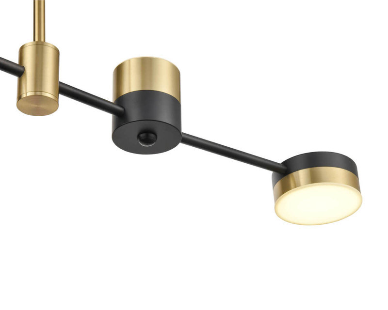 Подвесной светильник  90*40 см, -*LED золото, черный Vele Luce Orchestra VL7204L04