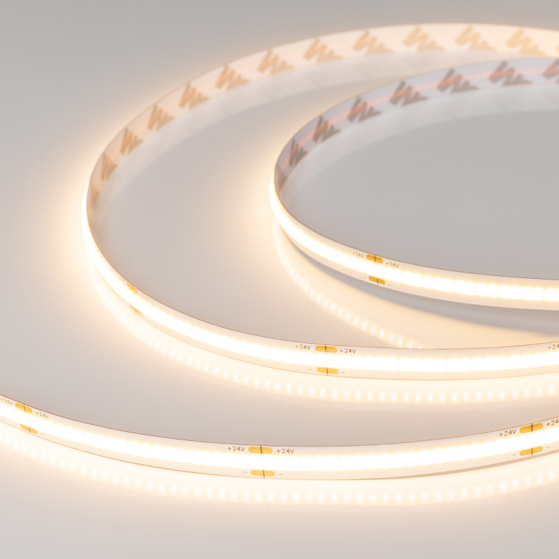 Лента COB-X378-8mm 24V Warm2700 (11.5 W/m, IP20, CSP, 5m) (Arlight, Открытый) 031859(2). Цена указана за 5 метров. Продается кратно 5 метрам.