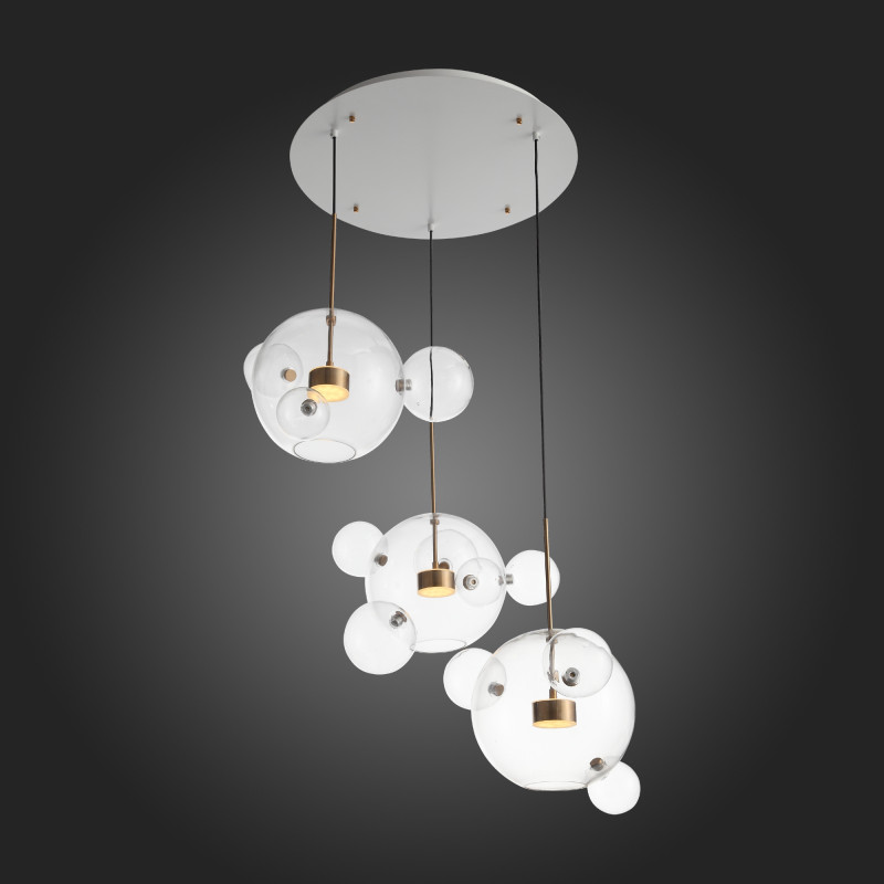 Светильник подвесной 75 см, 42W 3000K ST LUCE BOPONE SL1133.203.03 Белый,Латунь