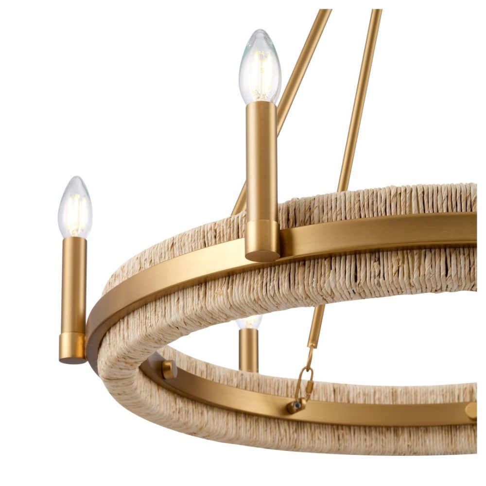 Подвесная люстра 74 см, Wertmark Beryl WE587.06.503, бронза