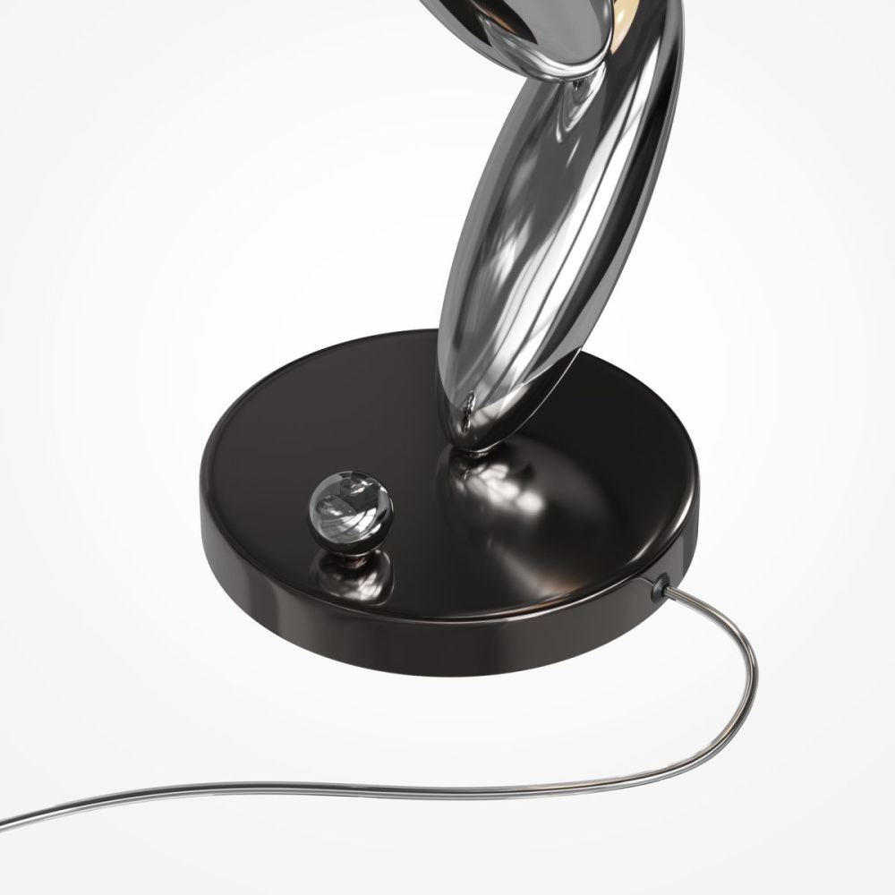 Настольная лампа 37 см, 6W, 3000K, Maytoni Resonance MOD482TL-L6PT3K, платина