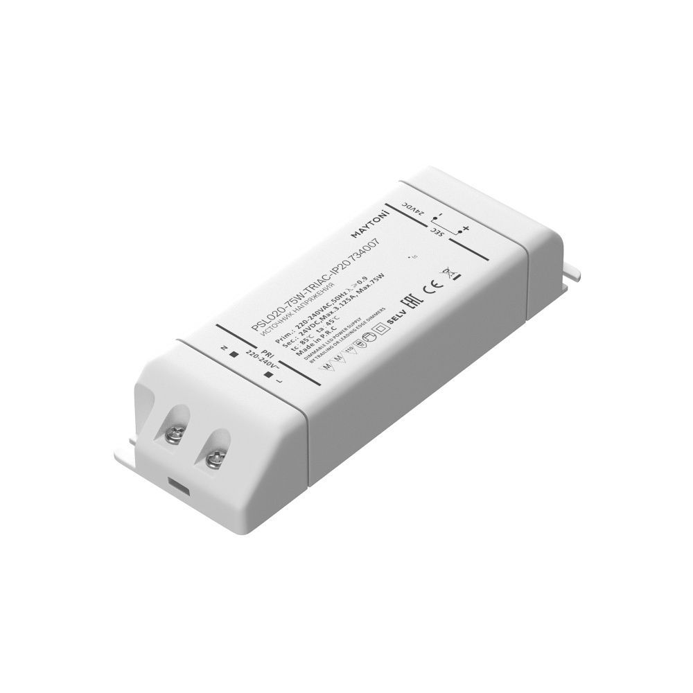 Источник напряжения 24V PSL020-75W-TRIAC-IP20 Maytoni Lighting control  734007