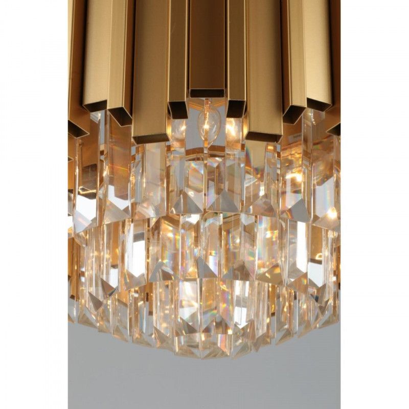Каскадная люстра 50*30-70 см, 6*E14, 40W, Omnilux Omnilux 720 OML-72003-06, золотой