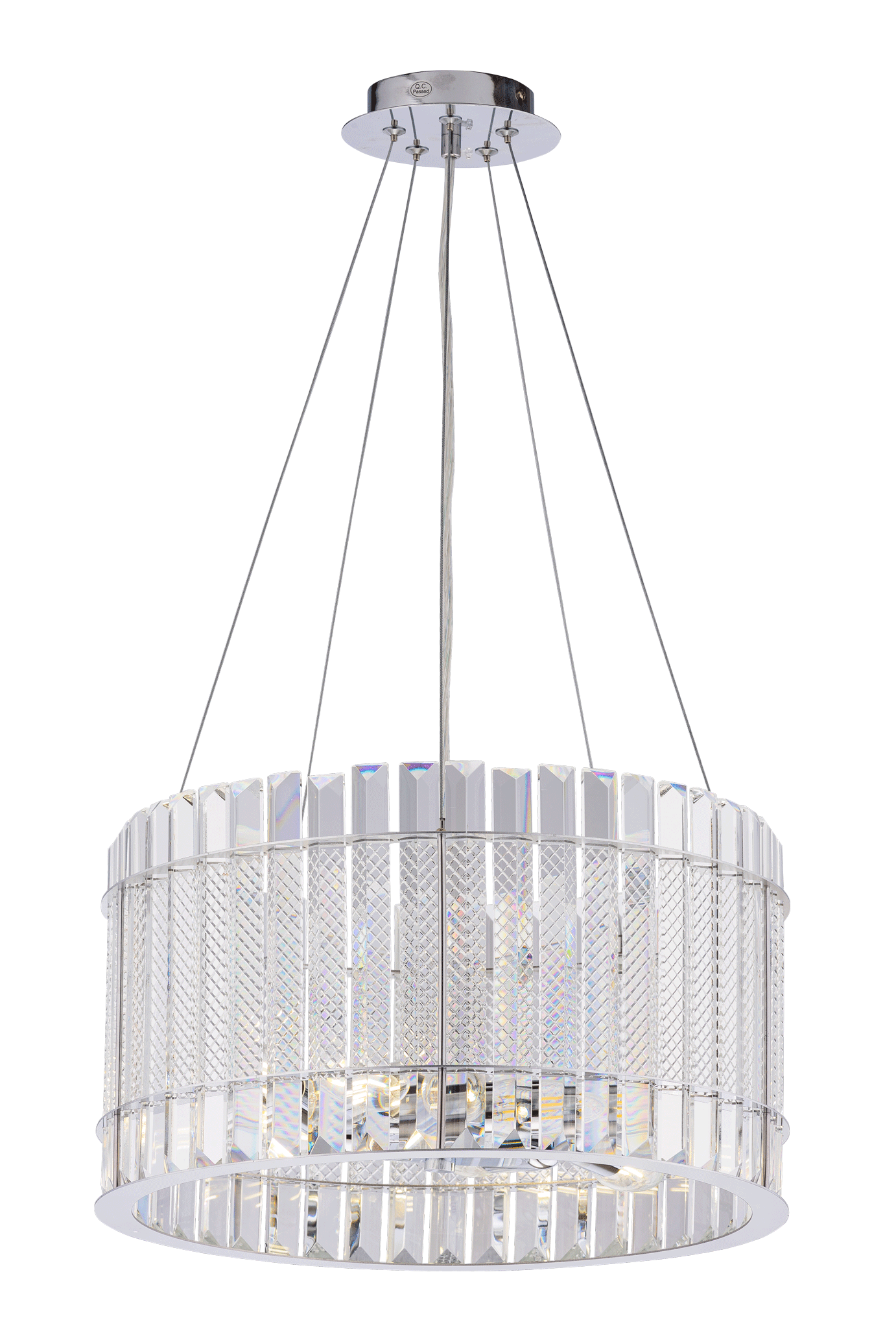 Люстра  400*220-1000, 6*E14, 40W NewRgy Cristallo 8777/6A-CR CHROME, Хром