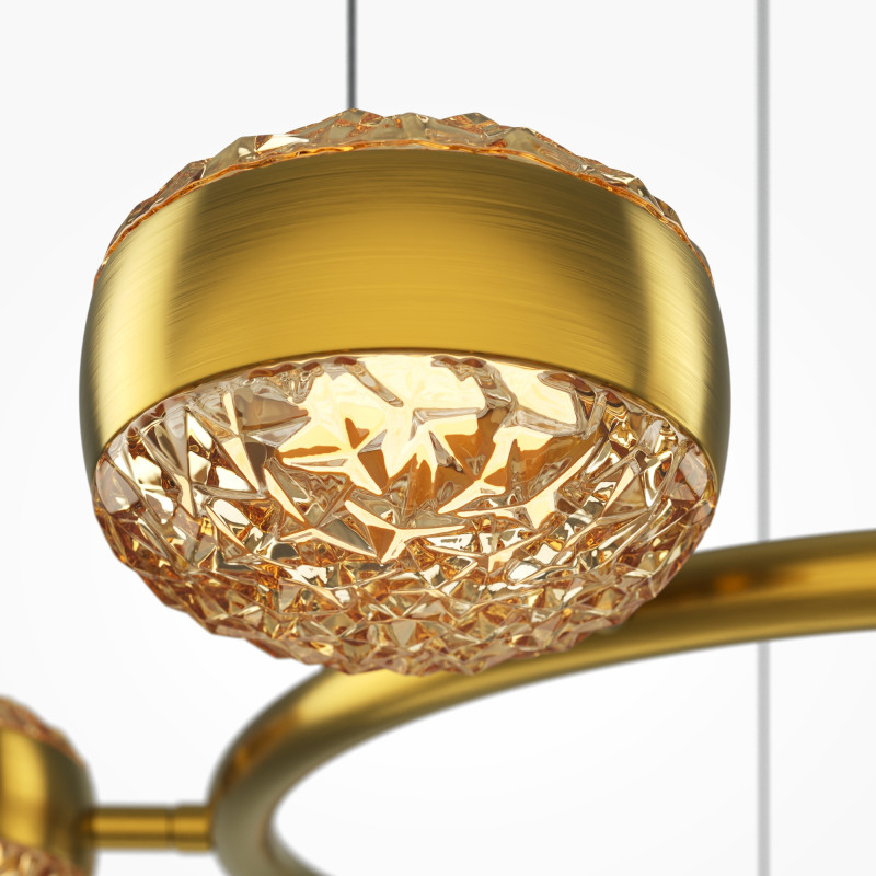 Подвесной светильник 78*78*310 см, LED, 60W, 3000К, Maytoni Mind MOD299PL-L60BS3K латунный