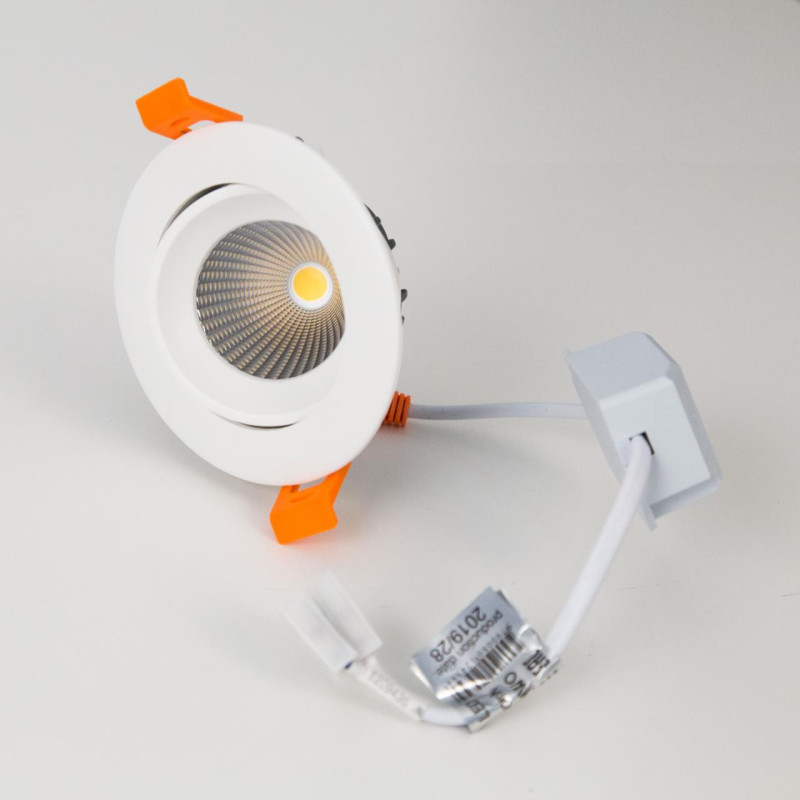 Встраиваемый светильник 9 см, 7W, 3500К Citilux Альфа CLD001NW0, белый