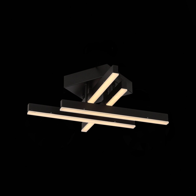 Люстра потолочная 50*50 см, 22W, 3000K/4000K/6000K ST LUCE SAMENTO SL933.402.04 Черный
