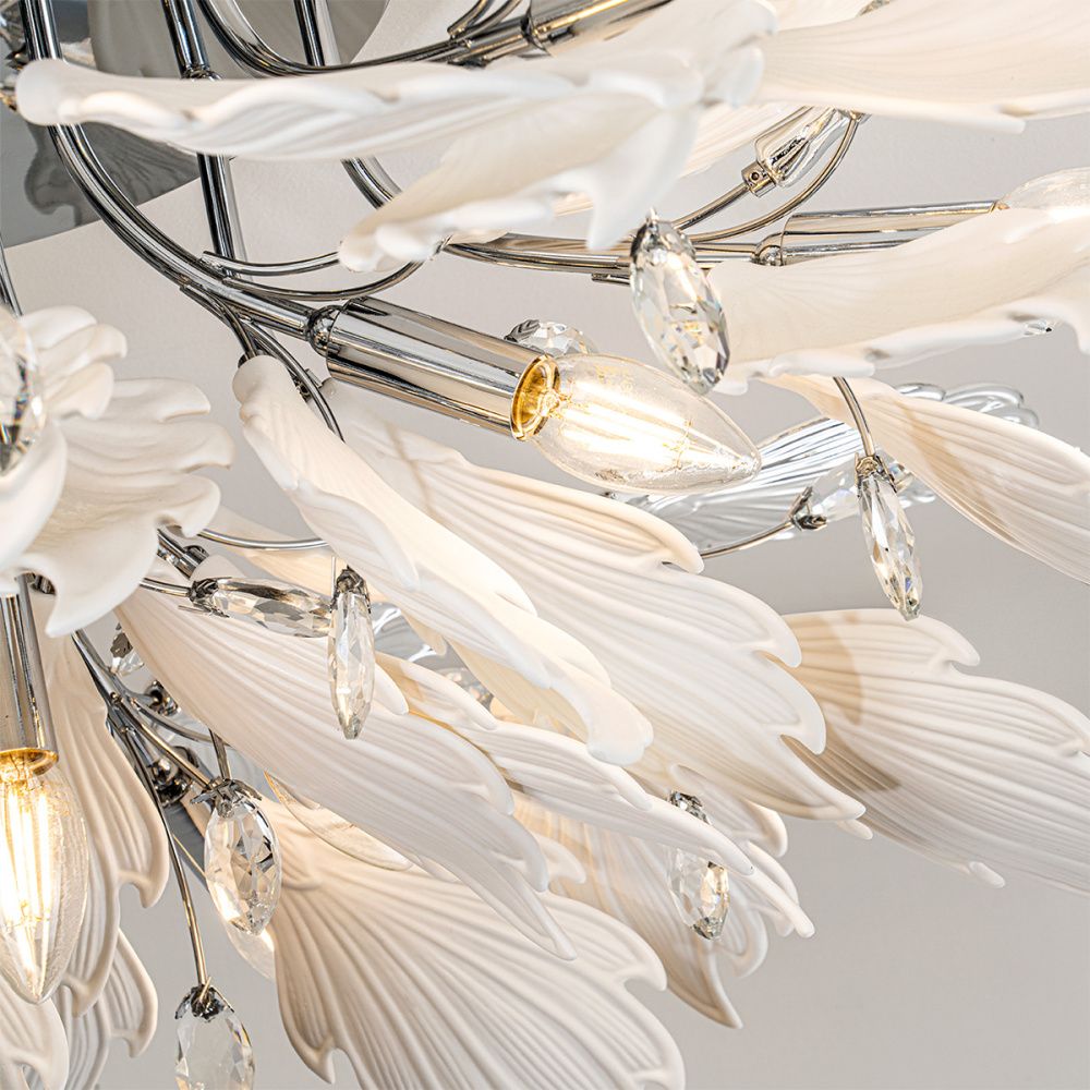 Люстра 85*35 см, 13*Е14*40W, Modelux  ML.6869.850 CR, Хром