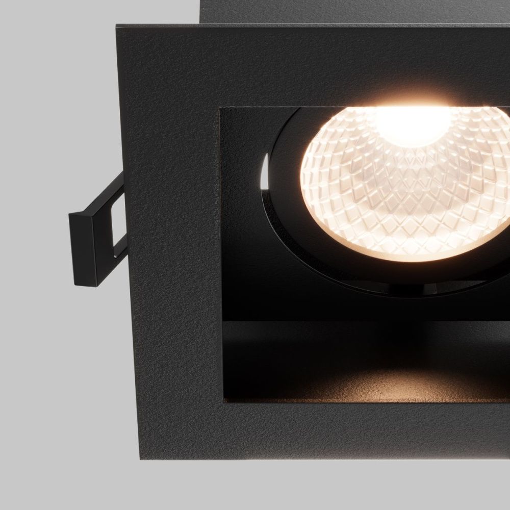 Встраиваемый светильник 10 см, 12W, 2700-4000K, Maytoni Technical Metal Modern DL008-12W2.7-3-4K-B, черный