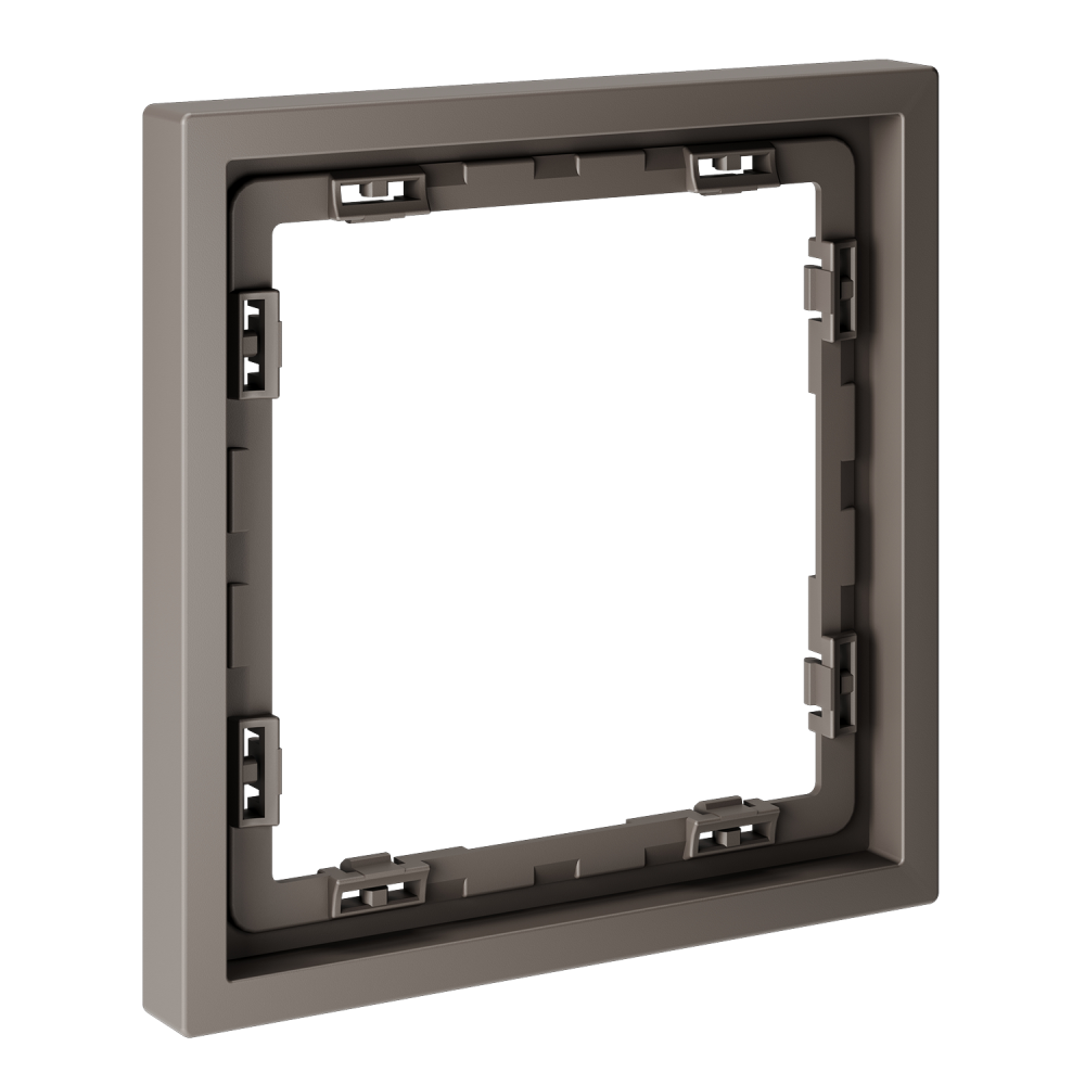 Рамка пластиковая S70 на 1 пост, капучино Voltum VLS100114