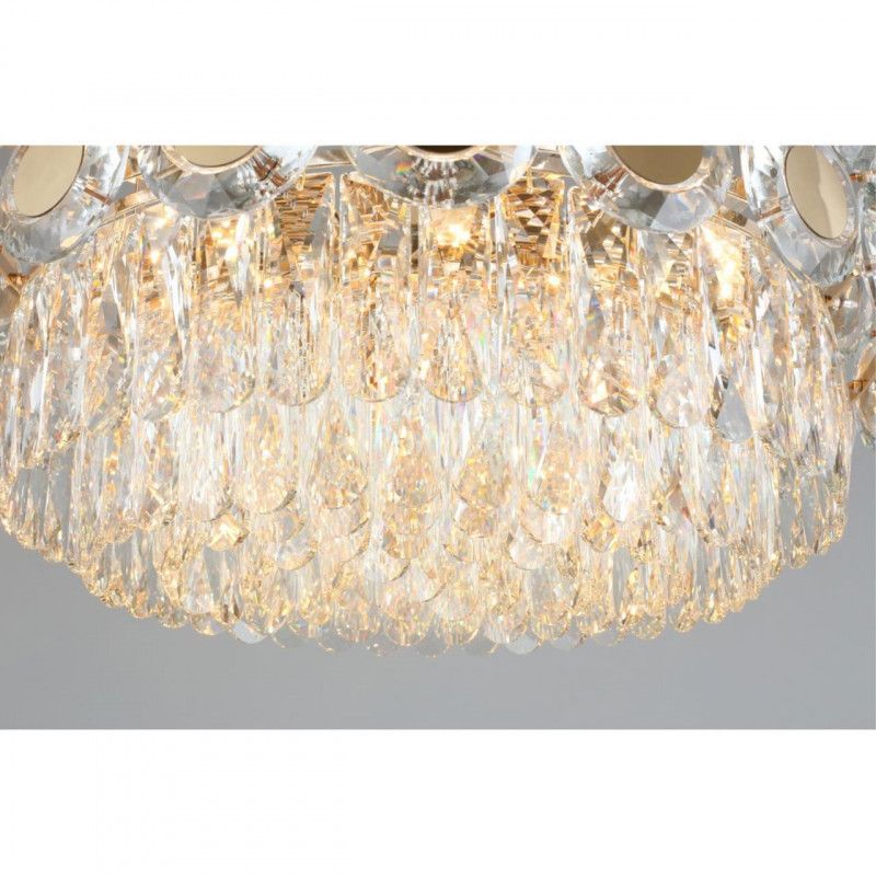 Подвесная люстра 55*40-90 см, E14, 40W, Aployt Nikoul APL.832.03.12, золотой