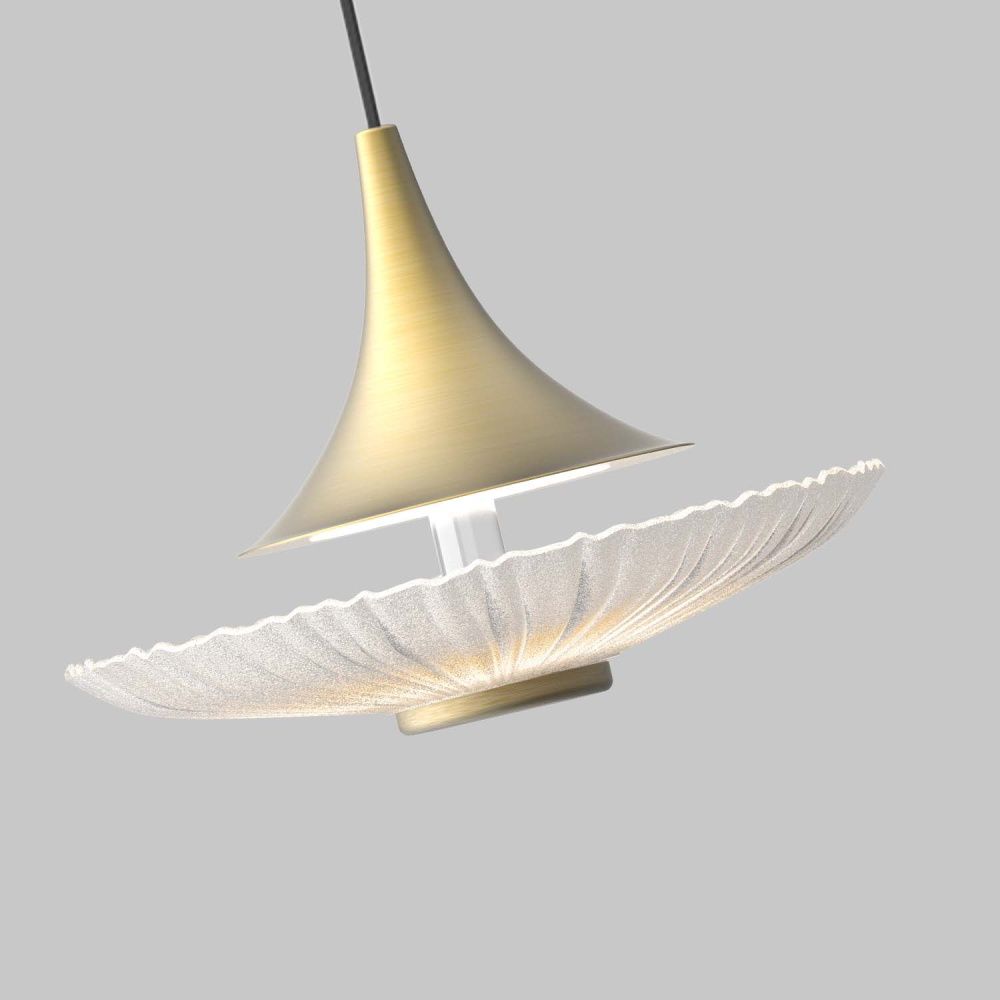 Подвес 15*150 см, 1*LED, 6W, 4000K, Favourite Wilet 4657-1P, золотой матовый