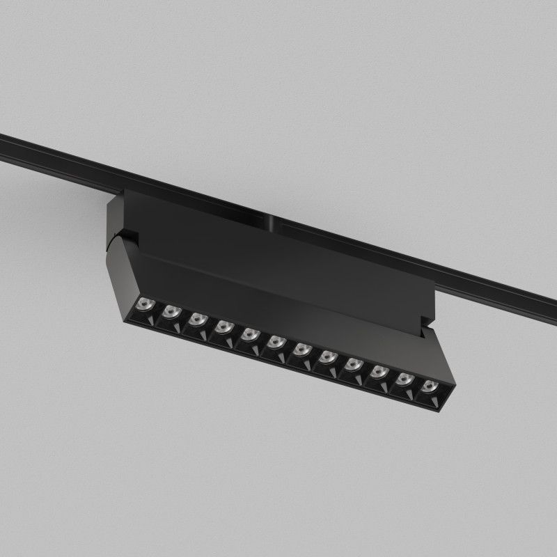 Светильник на шине 22*2,2*2,5 см, *LED*12W, 2700-6500K, Denkirs SMART 48V GRILL | СМАРТ 48V ГРИЛЬ DK8506-BK, черный