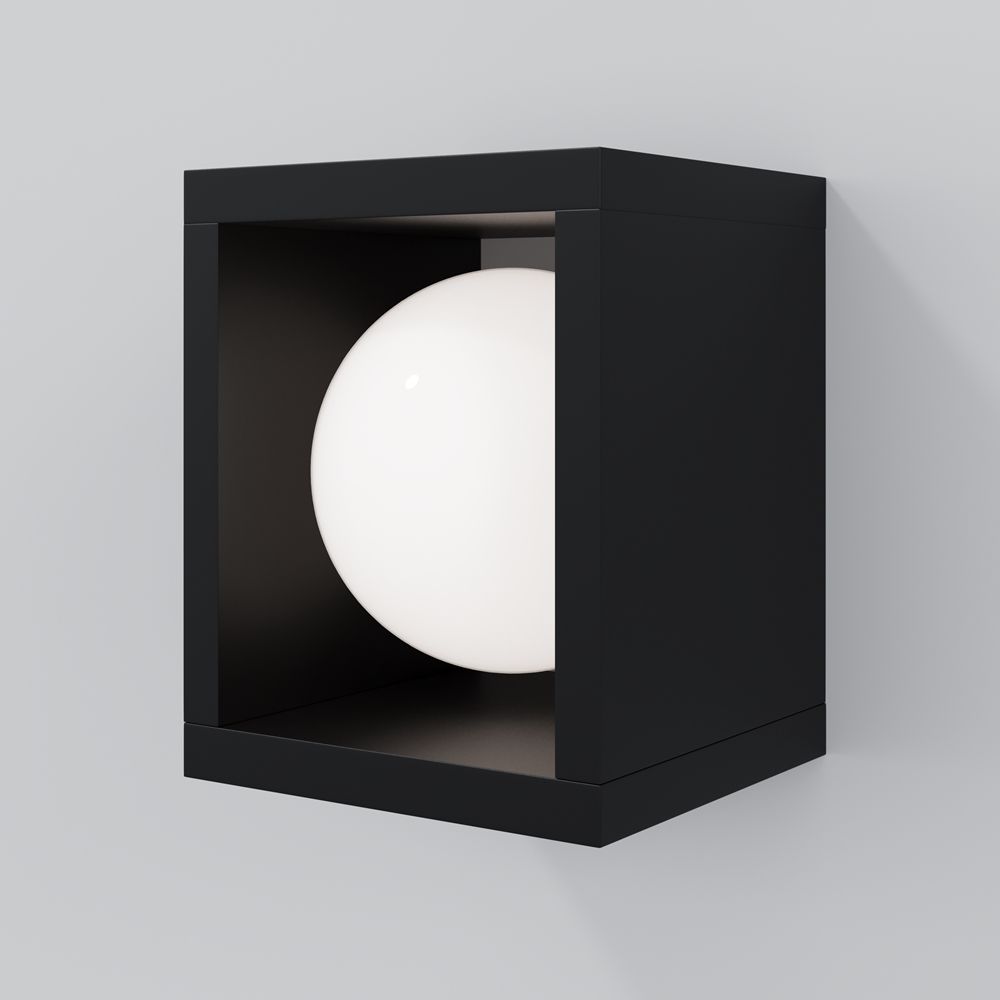 Настенный светильник 19 см, 10W, 3000K, Maytoni O483WL-L10GF3K, графит